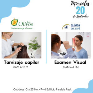 Queremos invitar a los asociados a participar de la semana de la salud.  Que se realizará los días 20, 21 y 22 de septiembre en las instalaciones de coodess   Se debe agendar cita al 3117304495